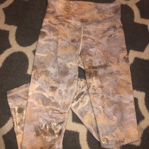 Athleta snake skin inspired full length leggings